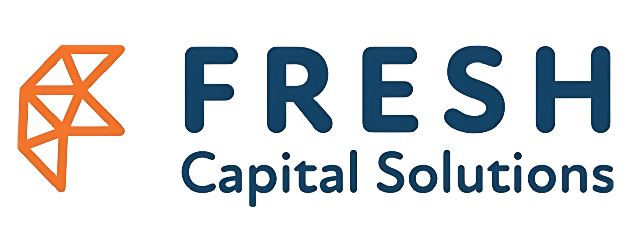 Fresh Capital Solutions logo with an orange geometric 'F' and blue text.