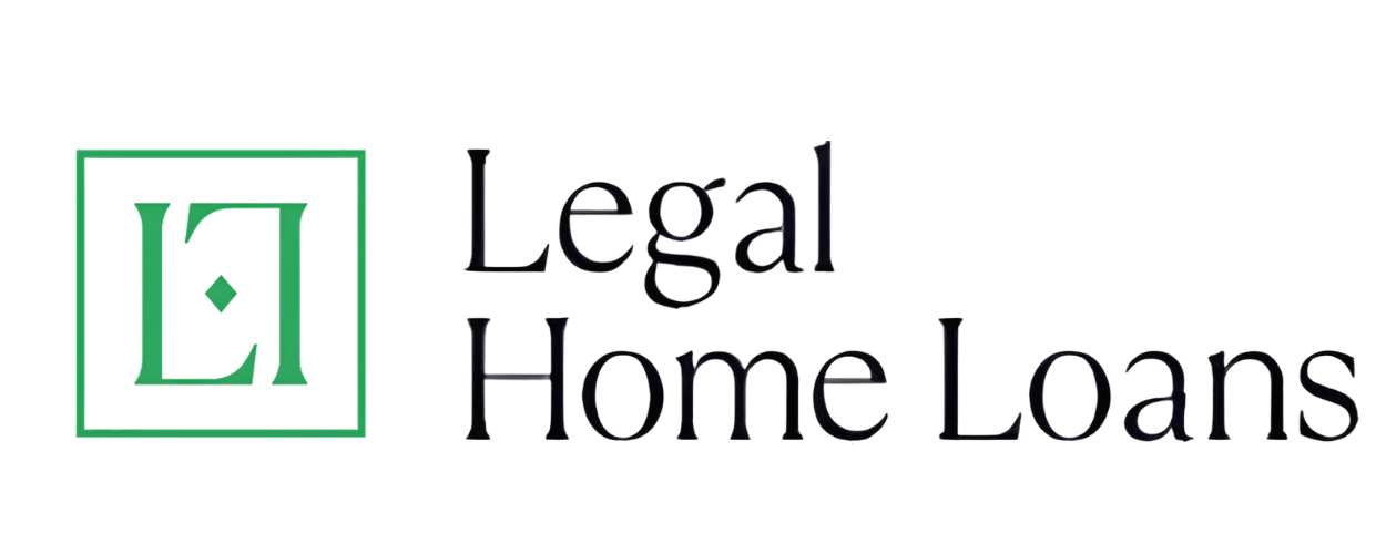 Legal Home Loans logo featuring a green square with "LH" inside, next to the company name.