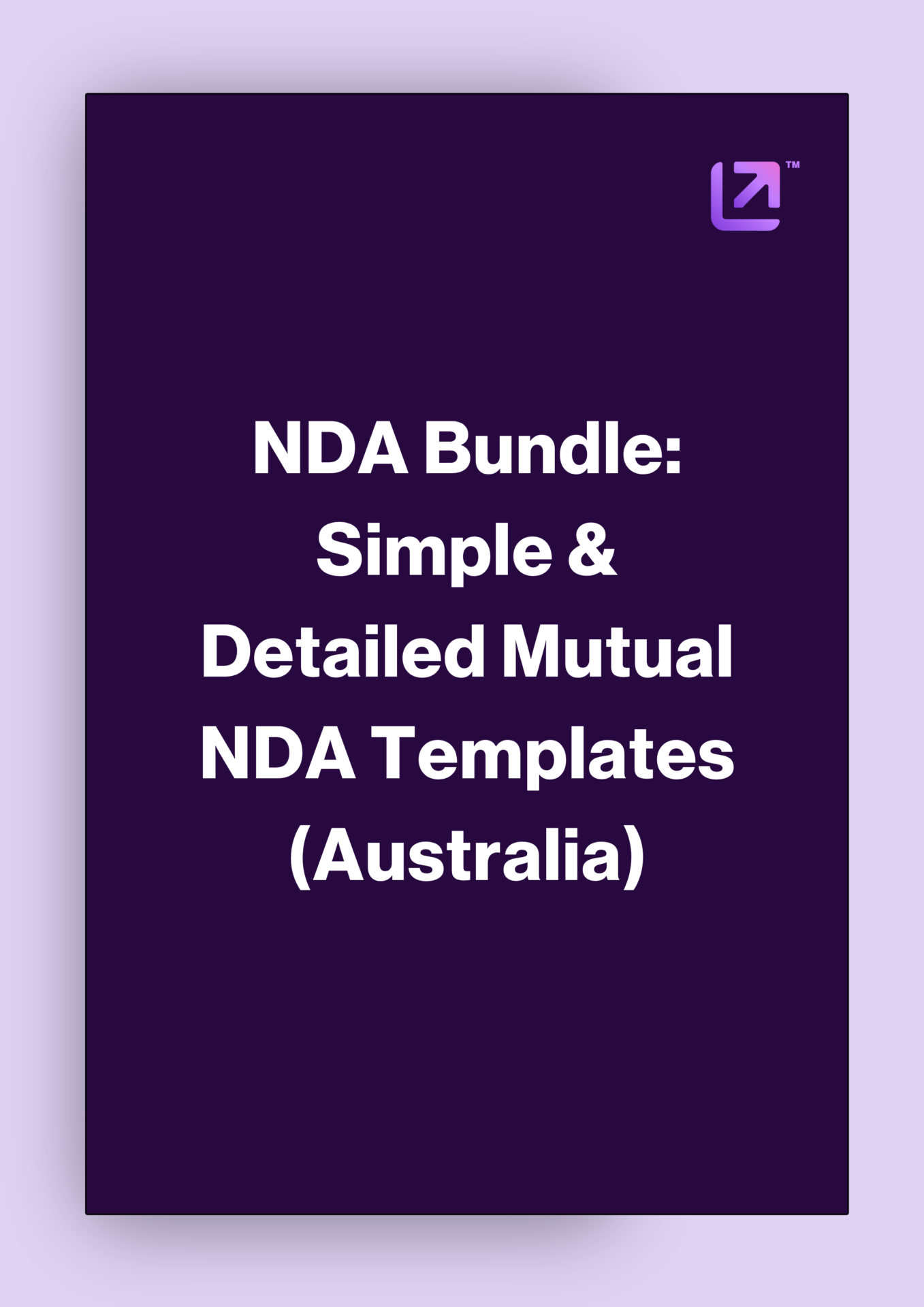 Cover for NDA Bundle: Simple & Detailed Mutual NDA Templates (Australia).