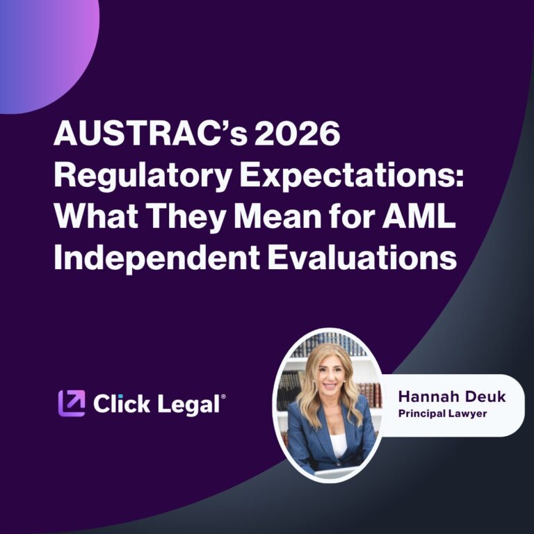 AUSTRAC 2026 regulatory expectations for AML independent evaluations with Hannah Deuk