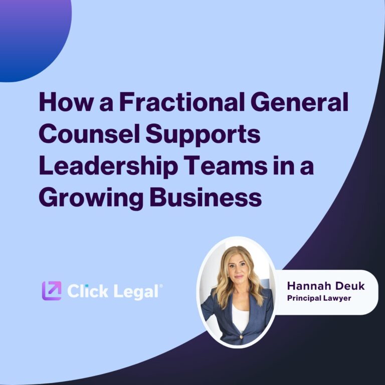 Fractional General Counsel supports growing businesses: Hannah Deuk, Principal Lawyer