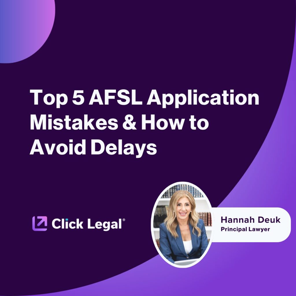 Top 5 AFSL Application Mistakes & How to Avoid Delays with Hannah Deuk