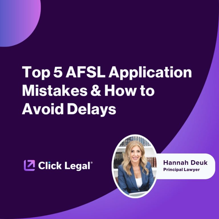 Top 5 AFSL Application Mistakes & How to Avoid Delays with Hannah Deuk