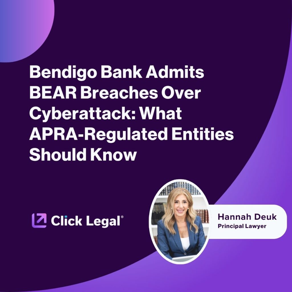 Bendigo Bank BEAR breaches over cyberattack: APRA-regulated entities should know