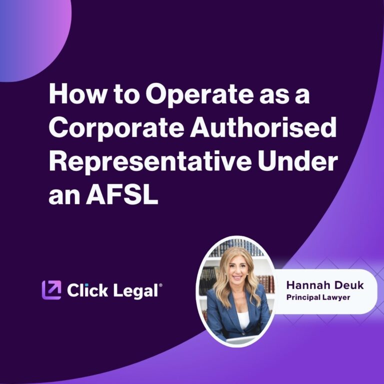 Hannah Deuk, Principal Lawyer, Click Legal - Operating as a Corporate Authorised Representative Under an AFSL