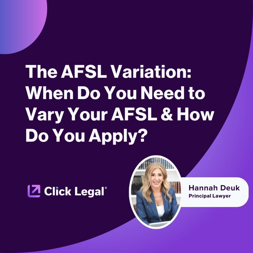 The AFSL Variation When Do You Need To Vary Your AFSL How Do You Apply Article Thumbnail