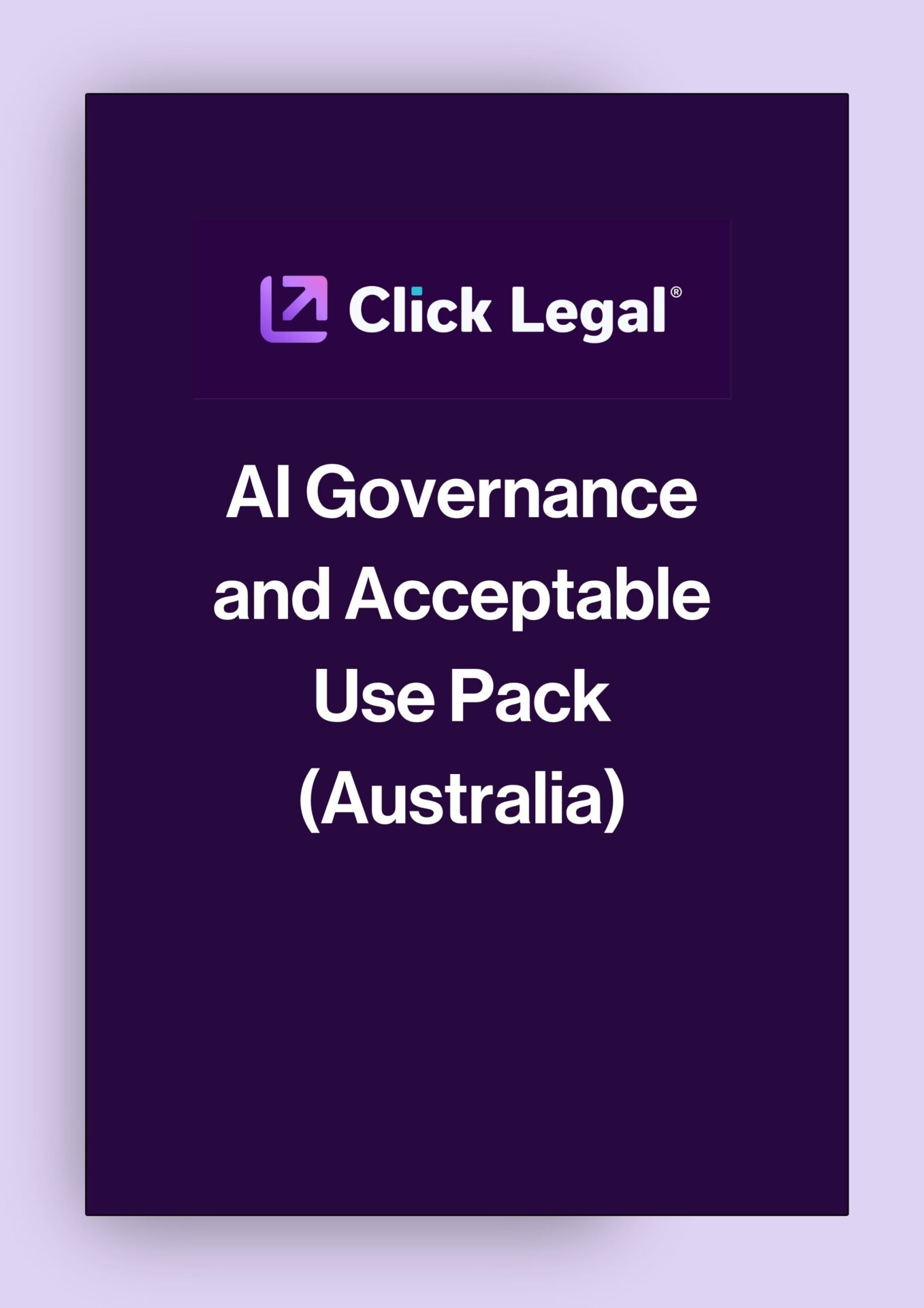 Click Legal AI Governance and Acceptable Use Pack (Australia) document cover