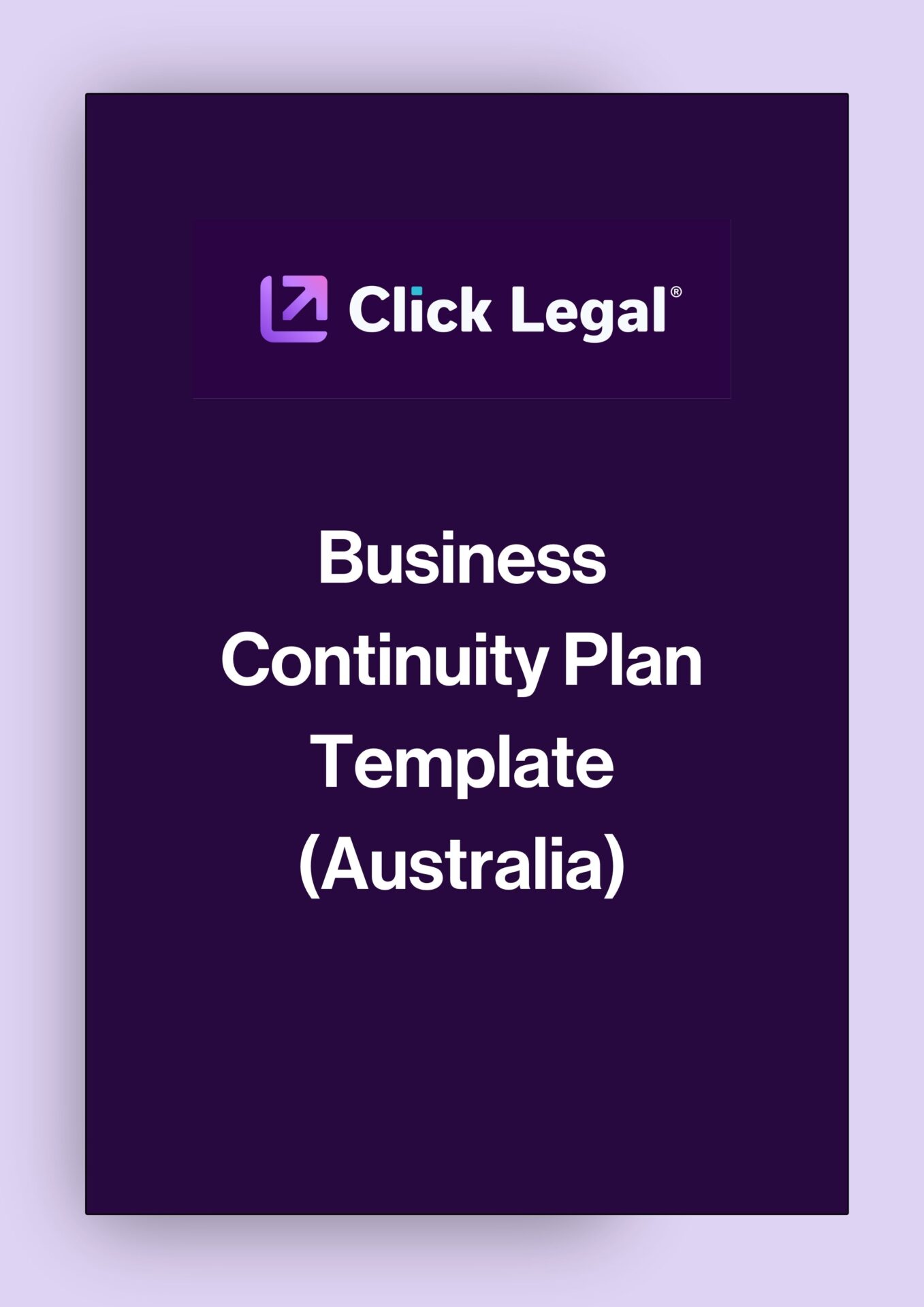 Click Legal Business Continuity Plan Template (Australia)