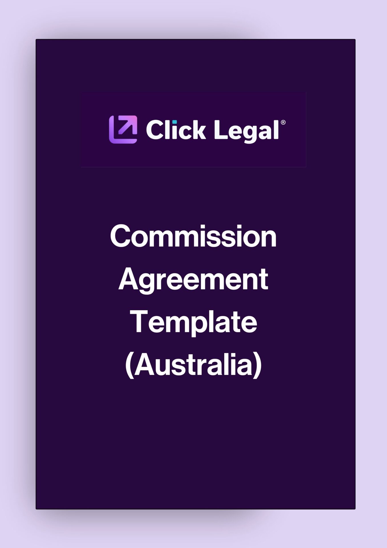 Click Legal Commission Agreement Template (Australia) cover page