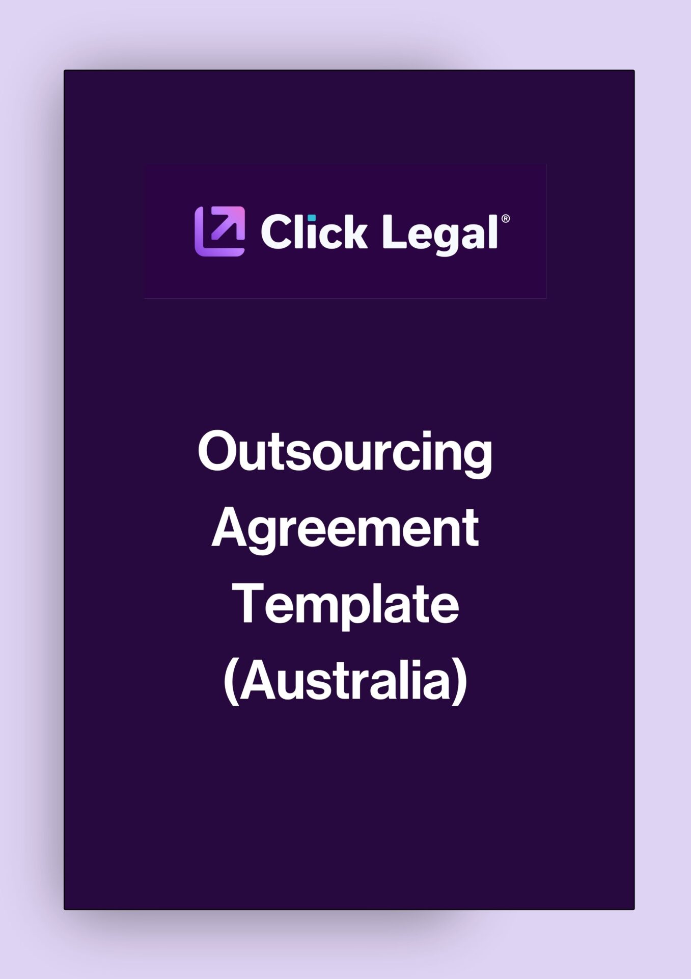 Click Legal Outsourcing Agreement Template (Australia) cover