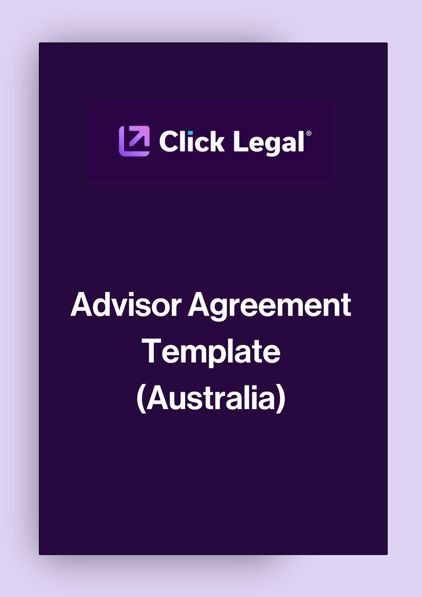 Click Legal Advisor Agreement Template (Australia) with logo