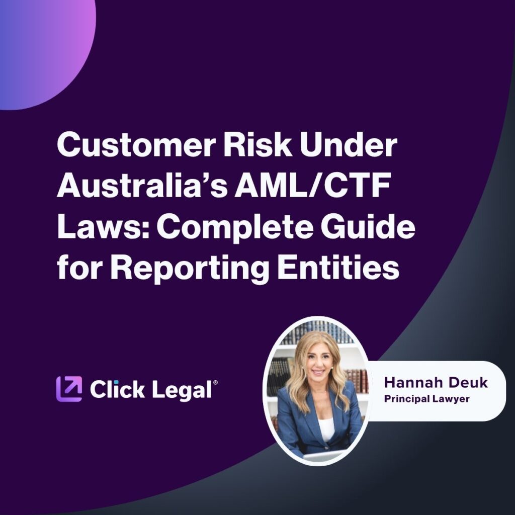 Hannah Deuk, Principal Lawyer, on Customer Risk Under Australia's AML/CTF Laws guide