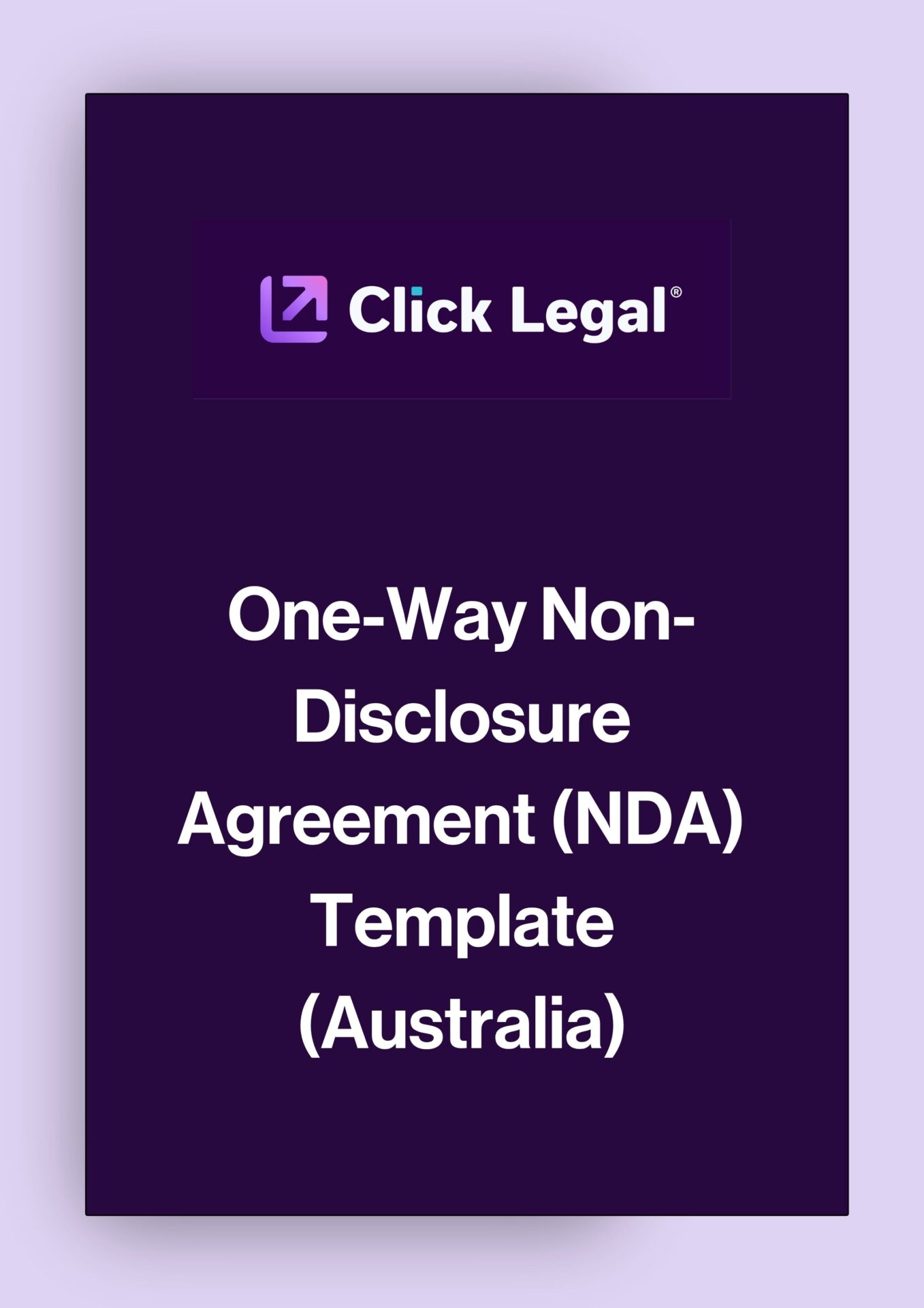 Click Legal One-Way Non-Disclosure Agreement (NDA) Template Australia